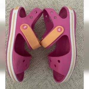 Crocs Bayaband Girls' Clogs Size 2J2 Light Pink, Water-Friendly, Comfortable